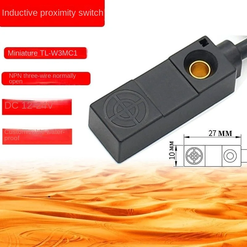 Detection of Metal Objects Low Level NPN Three-Wire Normally Open Sensor Proximity Induction Switch Dustproof