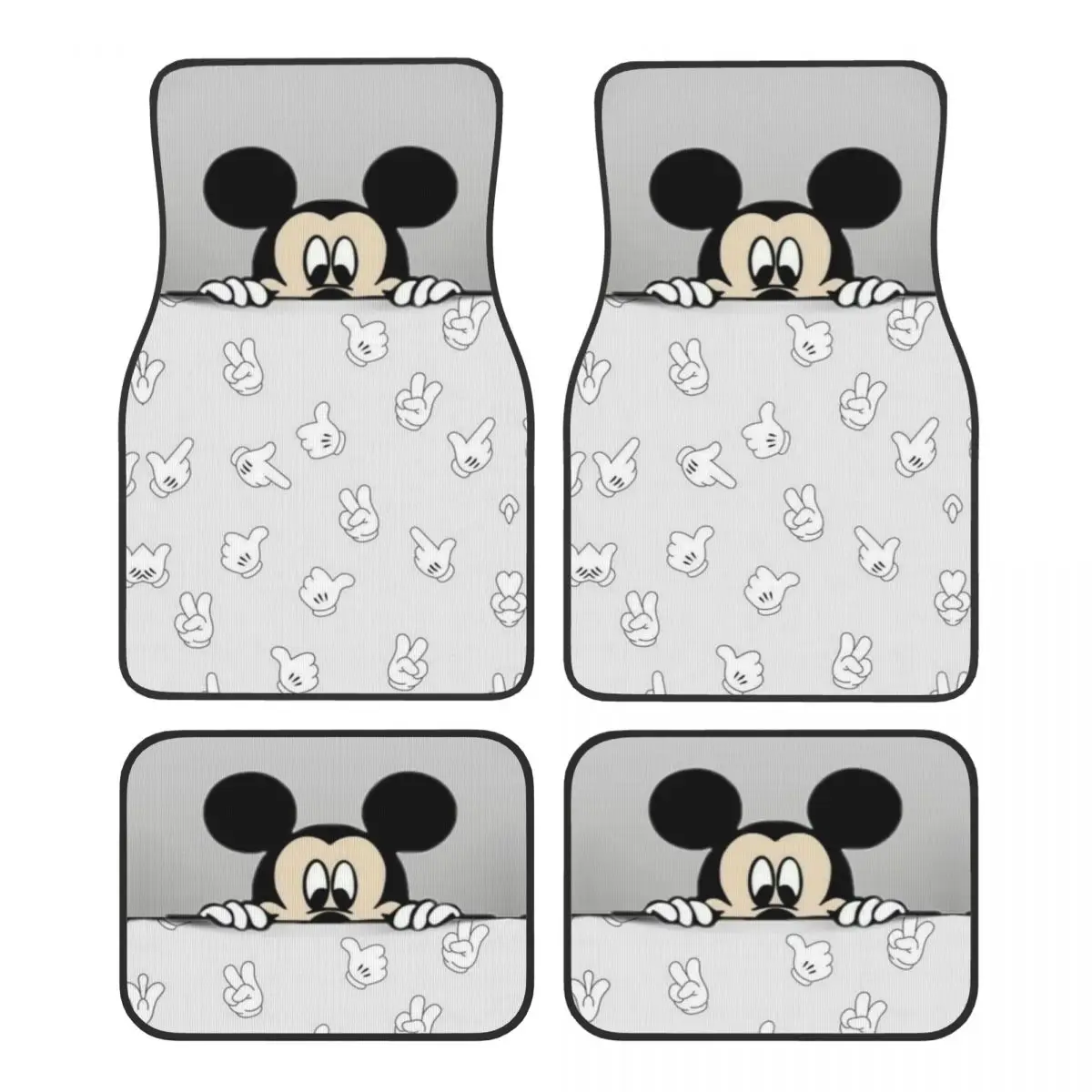 

Mickey Minnie Mouse Floor Mats for Cars All-Weather Anti-Slip Floor Mats Liner Full Set Car Accessories