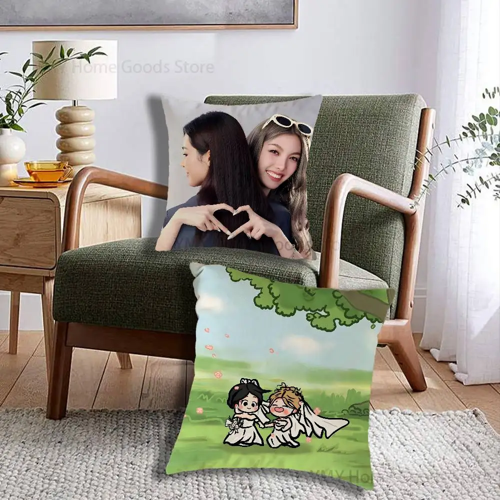 Couple L-LingOrm Anime Cartoon Gifts PillowCase Sofa Cushion Cover Suitable For Home Bedroom Room custom Decor