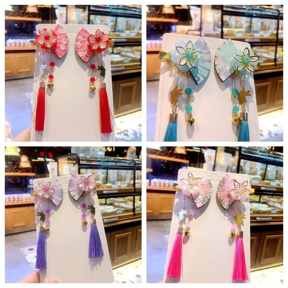 Детские аксессуары для волос из смолы высокого качества, Шпилька для волос в старинном стиле из сплава в форме веера, Шпилька для волос в виде костюма Тан