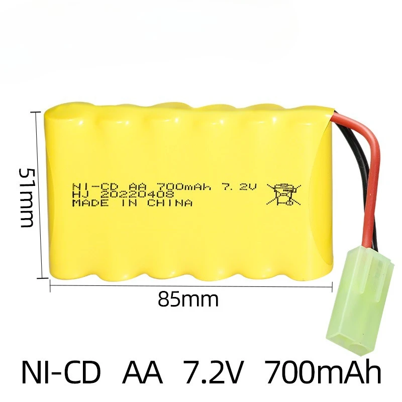 بطارية جديدة عالية الجودة 7.2 فولت NI-CD 700 مللي أمبير/1800 مللي أمبير في الساعة لألعاب RC سيارات شاحنات خزان البنادق ألعاب RC بطارية 7.2 فولت
