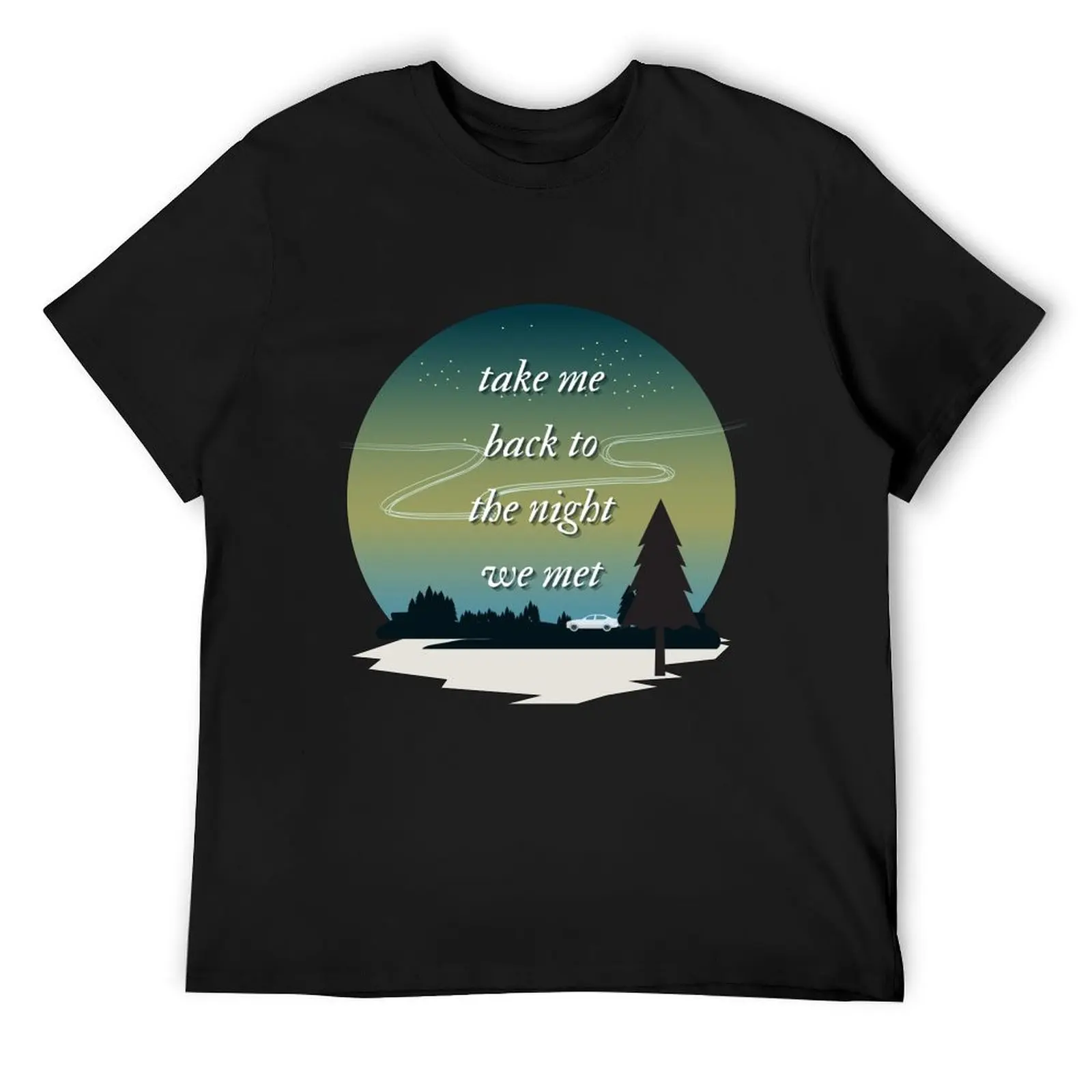 Tarlos - take me back to the night we met T-Shirt oversized blue archive vintage t shirts shirts men graphic