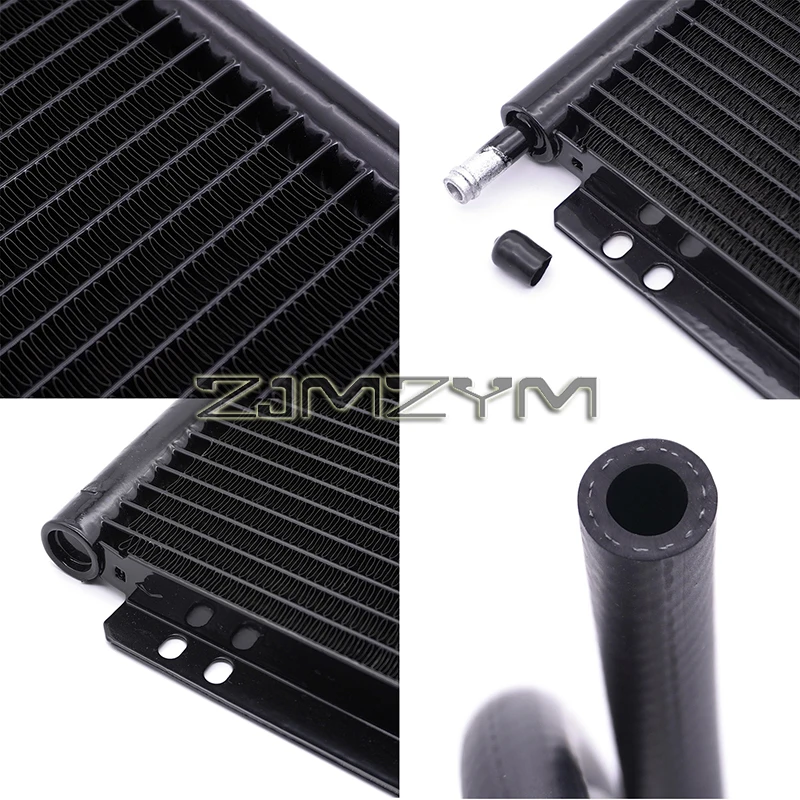 1 Set Universal Transmission Oil Cooler Automatic Manual Aluminum Radiador Gearbox Rapid Cool Plate and Fin 11 15 20 26 Row