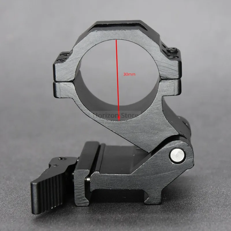 Tactical 3x 5x Magnifier Scope Quick Flip 30mm Tube Ring 20mm Release Detachable Mount Base