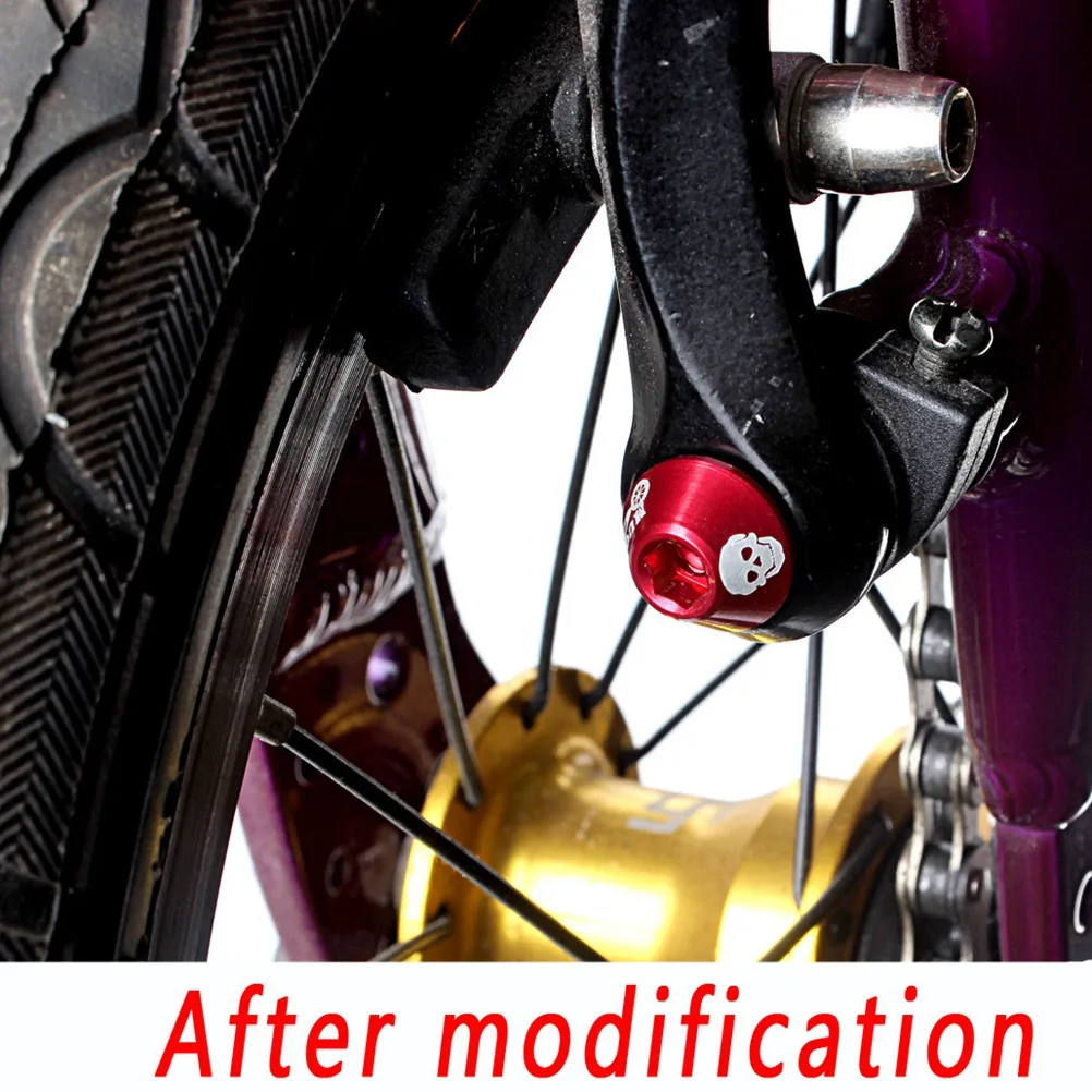 

4Pcs Screw Aluminum Alloy Mountain Bike Brake Bolt Cycling Bolt High Strength Lightweight Road Bike Replacement