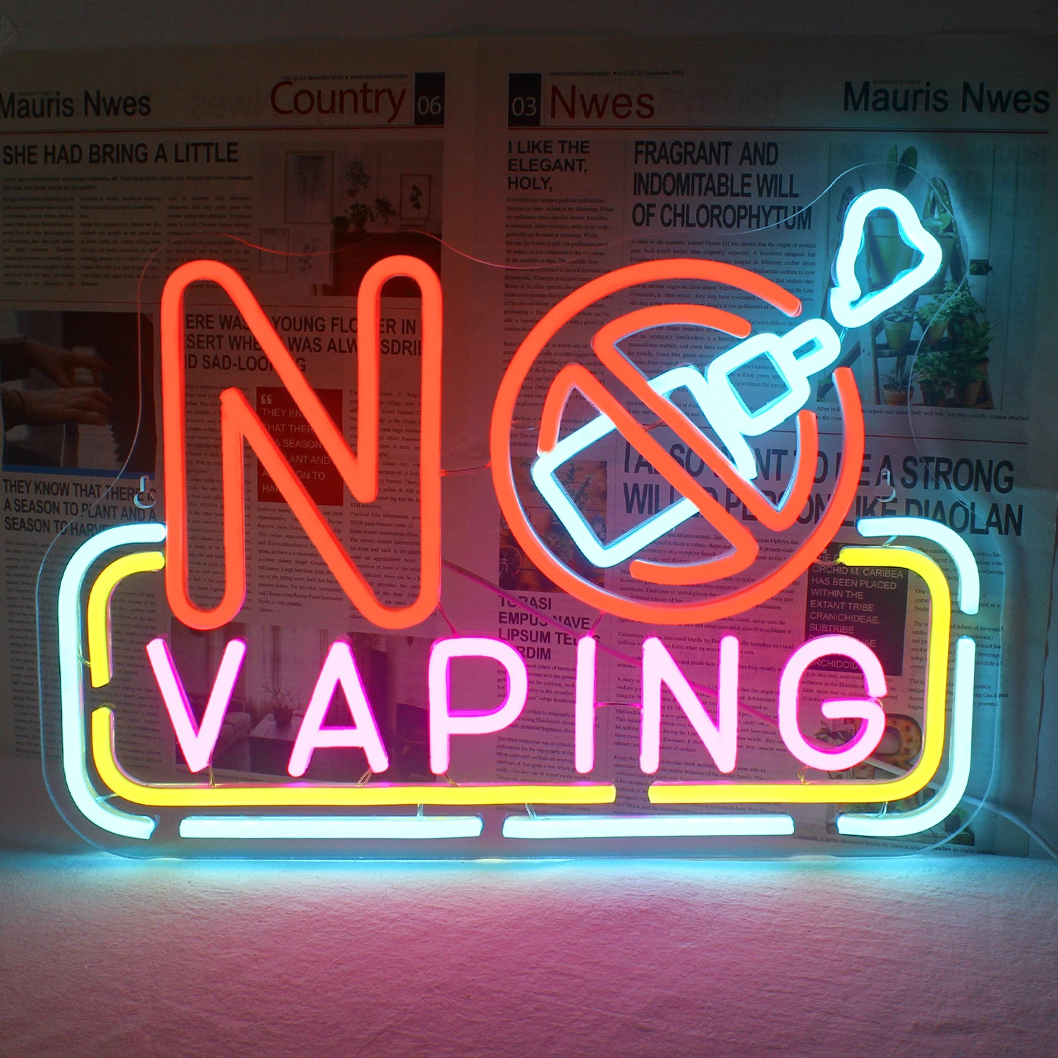 No vaping Neon Sign Girls Ladies Bedroom Bathroom Powder Room Wall Decoration 2024 Beautiful Design Fashion Tech Gift Party Le