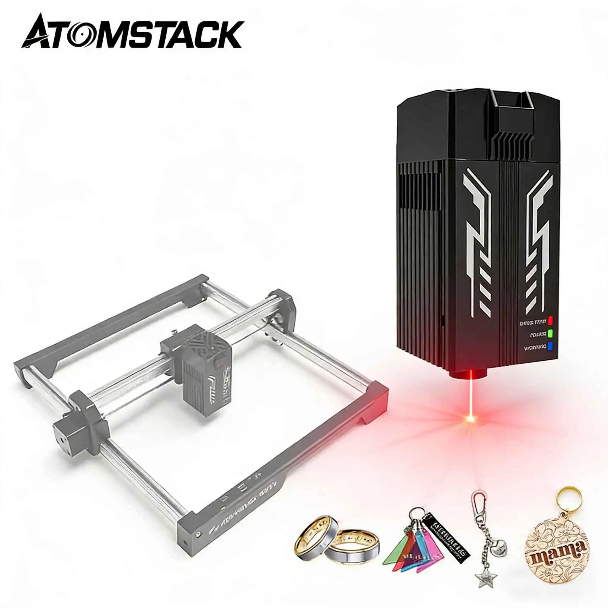 Módulo Láser Infrarrojo Atomstack R20-A 2W de Alta Precisión 1064nm para Metal, Plástico, Acrílico y Joyería, Compatible con la Serie Swift