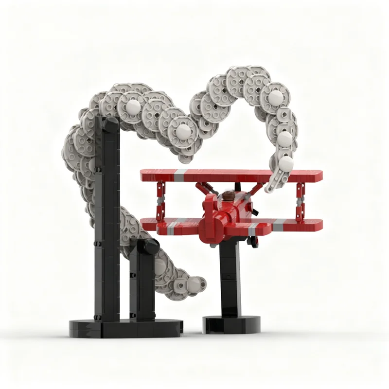 684pcs MOC Love Takes Flight Icons Model Building Blocks Architecture Toy Festival Gifts DIY Creative Idea Education Brick