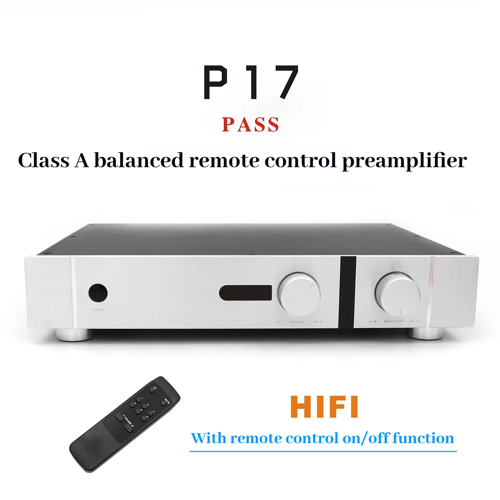 Lingdian P17 HIFI circuit reference imported famous machine PASS 1.7MOSFET remote control fully balanced Class A preamplifier