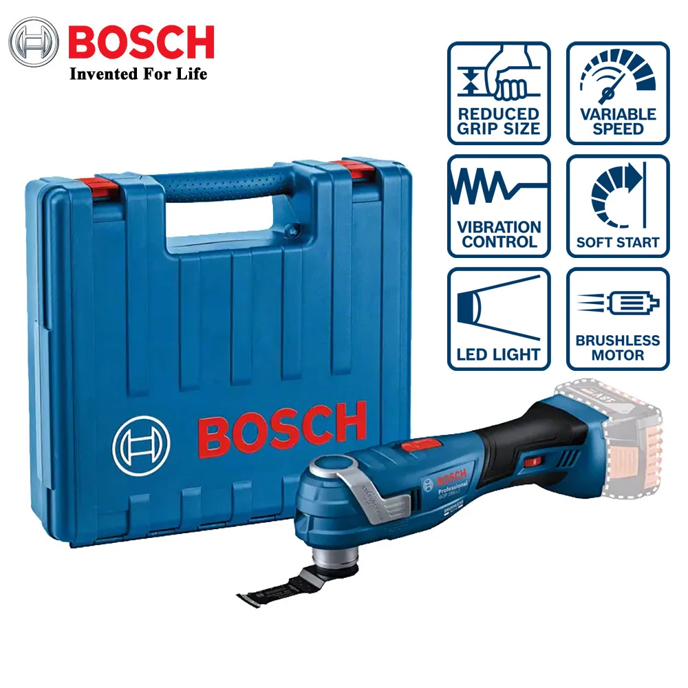 Bosch Cordless Oscillating Multi Tool GOP 185-LI Brushless Universal Treasure 18V Rechargeable Cutting Machine Power Tools