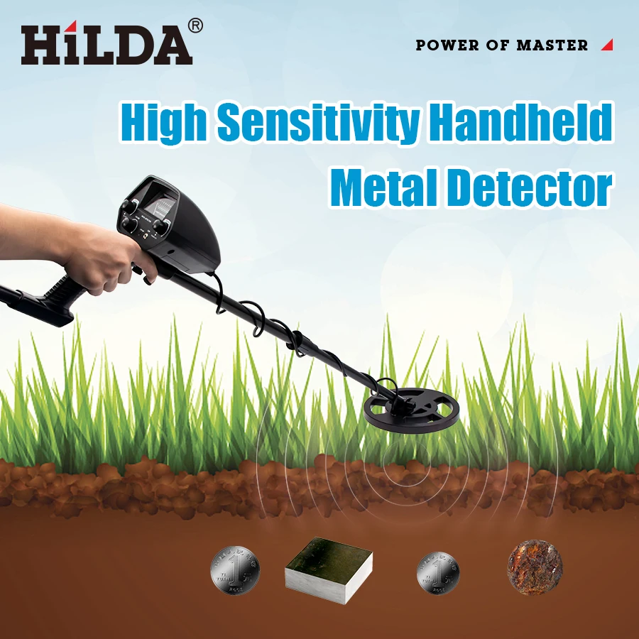 HILDA GTX5030 Metal Detector Underground Pinpointer Metal Detectors Finder Gold Digger Professional Metal Detection Instrument