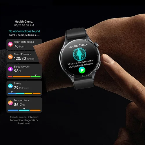 Imagen 2 del producto 2025 nueva análisis de salud ECG + PPG reloj inteligente grasa corporal ácido úrico presión arterial rastreador de ritmo cardíaco NFC Smartwatch para Android IOS