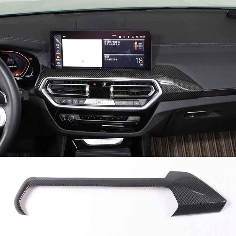 

For BMW X3 X4 G01 G02 2022-2023 LHD Real Dry Carbon Fiber Central Control Air Vent Outlet Trim Cover Trim Accessories