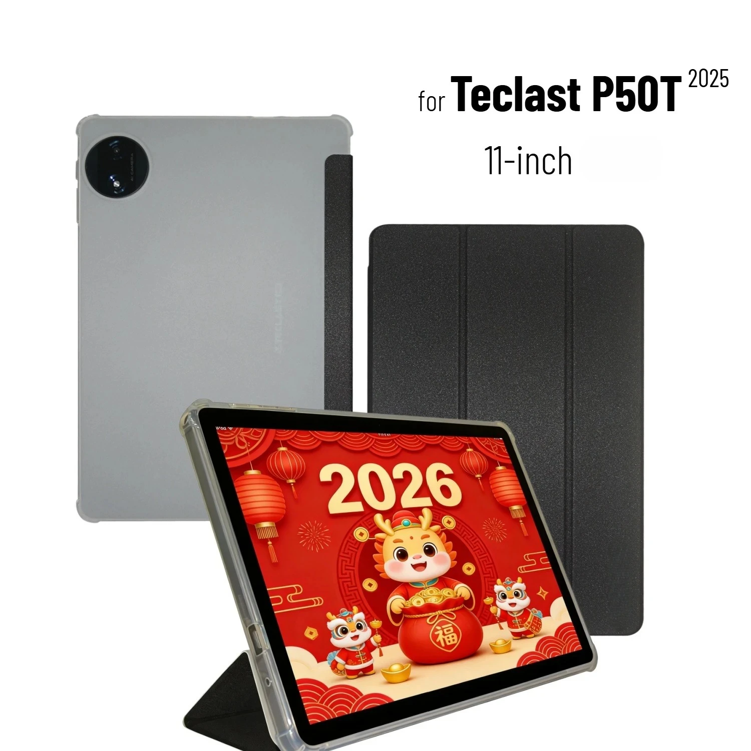 Teclast Tablet Accessories - غطاء ذكي لجهاز Teclast P50T 2025