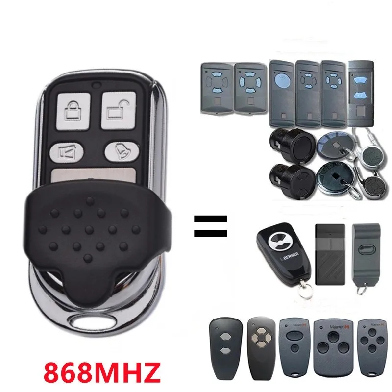 รีโมทคอนโทรลประตูโรงรถ BERNER MARANTEC 3 in 1 โคลน ออโต้สแกน 4CH สำหรับ HSE2 HSE4 Digital 302 313 868 MHz