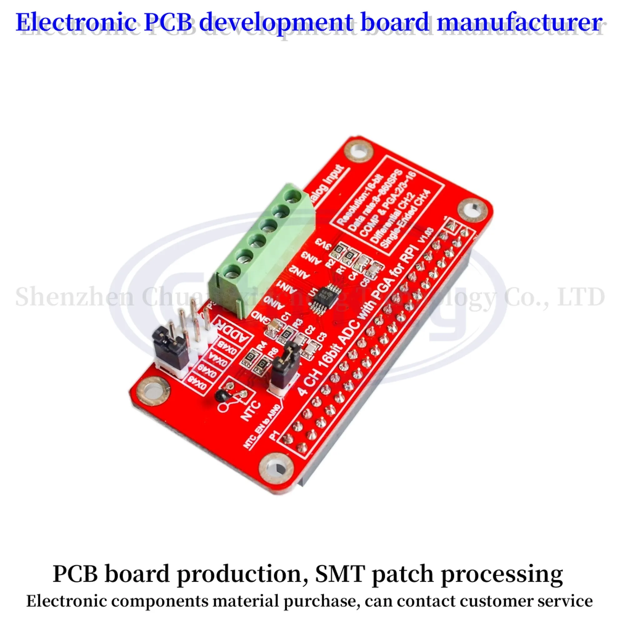 3.3V ADS1115 ADC Module for for Raspberry Pi 3/2 / B + / I2C RPI ADS1115 ADC Analog to Digital Converter