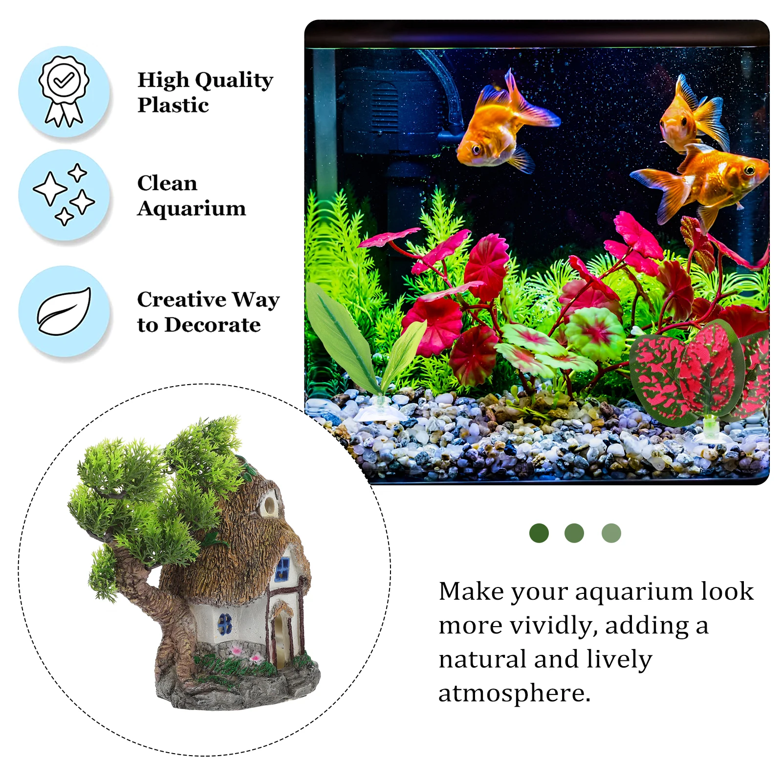 

Aquarium Rockery Decoration Fish Tank Decorations Reptile Resin Unique Gift Landscaping View Garden Micro Non Fading