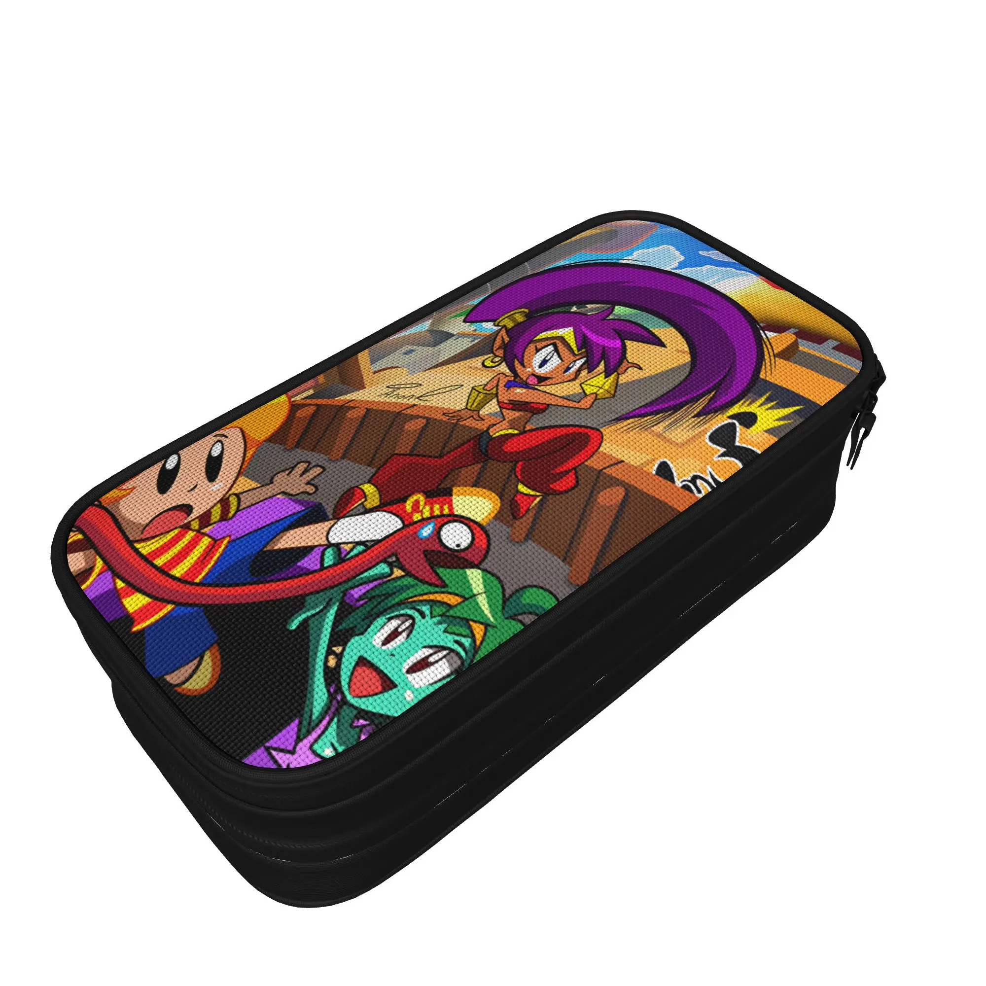 Lovely Pencil Case Shantae Half Genie Pencil Box  Back To School Pencil Cases Boy Girl Double Layer Printed School Supplies