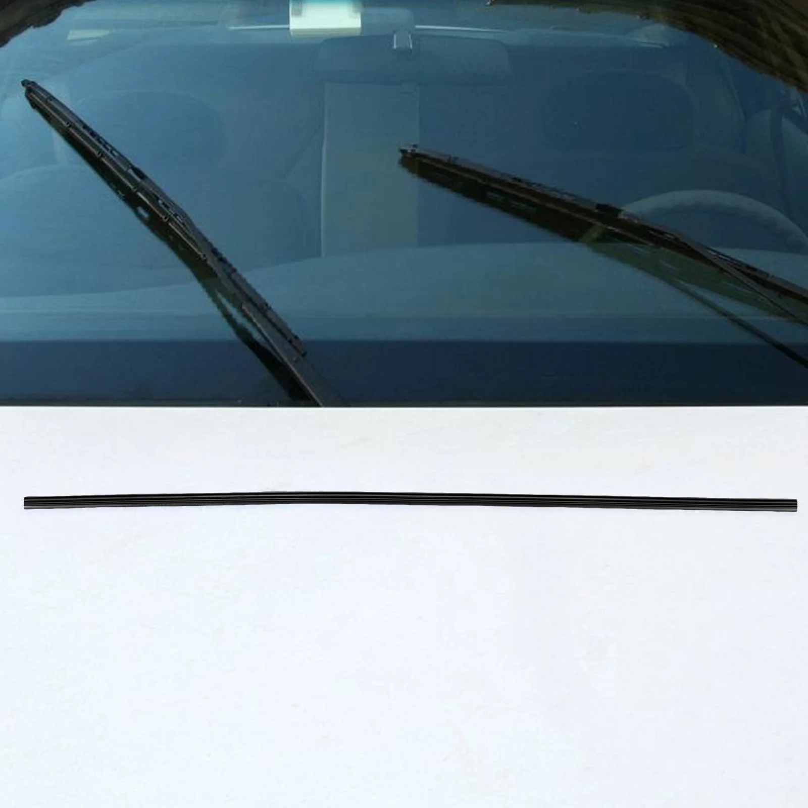 

2pcs Windshield Refill For Frameless Rain U-Shaped 6Mm Wide Strip Durable Rubber Replacement Easy Install Wiper Insert Car Wiper