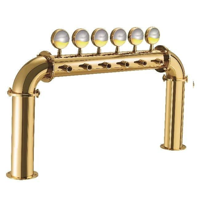 Bar Equipment Arcadia Draft Beer Tower U Tower 4/6/8 Way Beer Font Sliver Gold Bronze OEM Factory