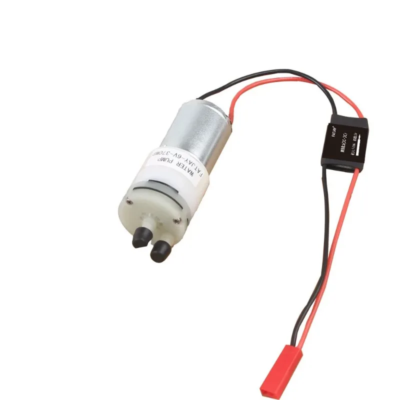 RC 370 Water Cooling Pump with Bracket & Step-down Module, JST Plug, for RC Boat Warship Motor ESC Receiver Power Supply