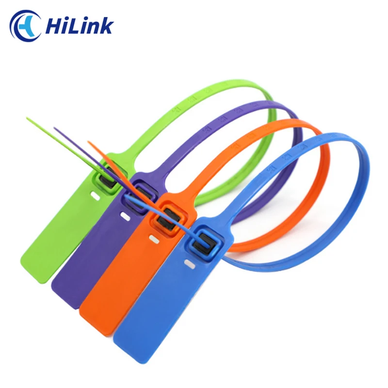 Wholesale Adjustable Disposable Self Locking Safety Strap Lock Security Plastic Tie Tag Seal Lock