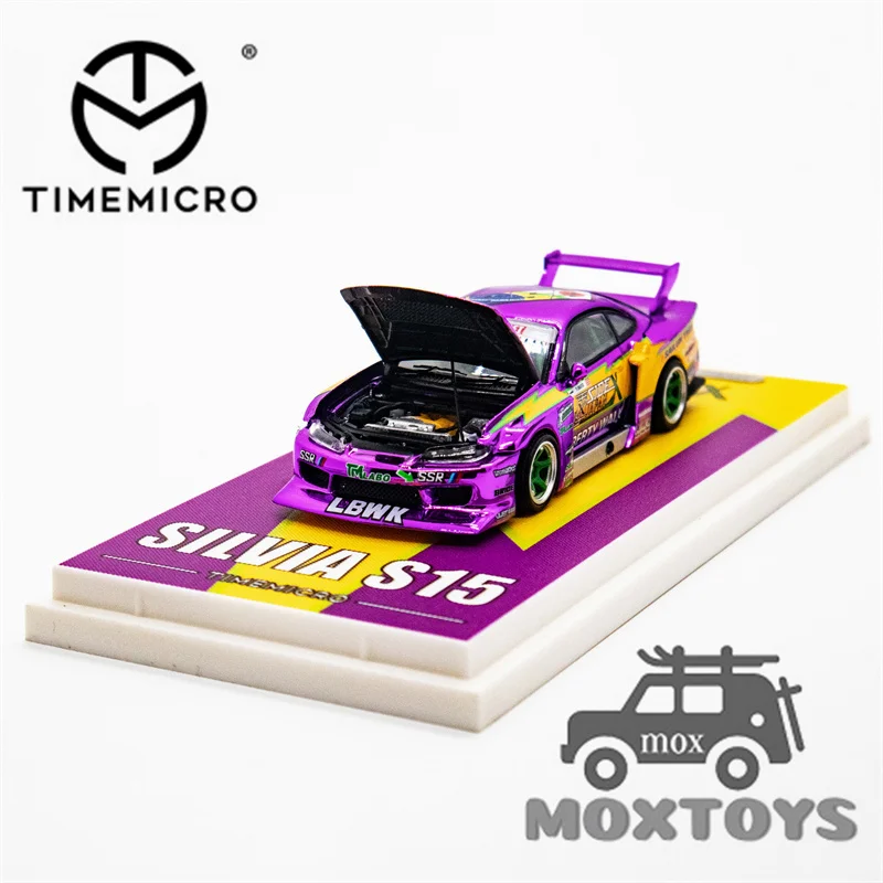 

Time Micro 1:64 LBWK S15 фиолетовая молния-подарочная коробка, модель автомобиля под давлением