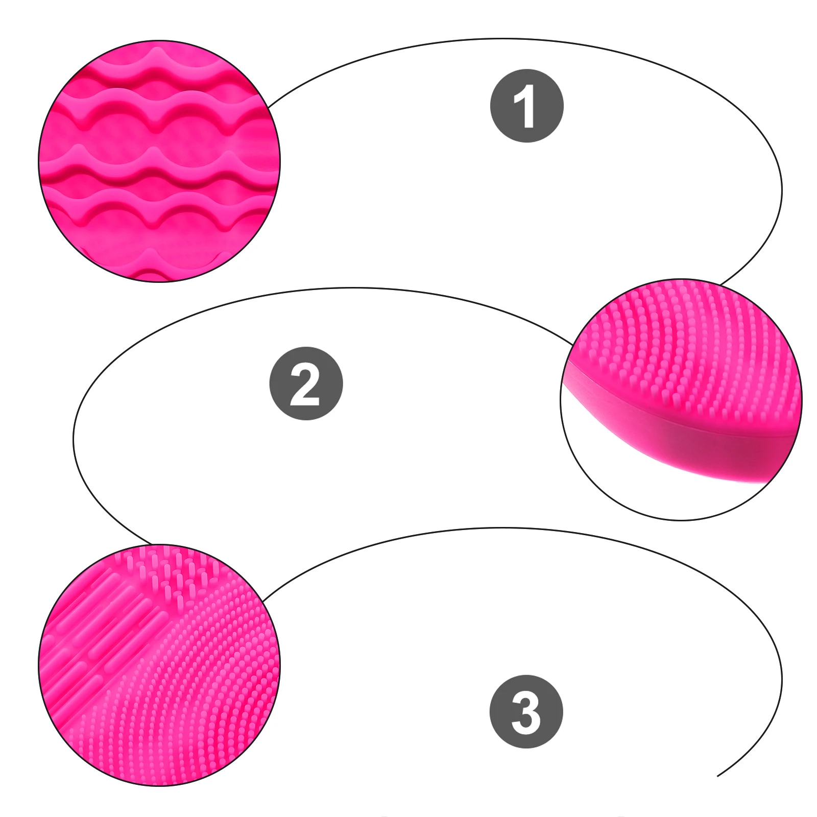 

2 in 1 Makeup Brush Storage Rack Cleaning Scrubber Pad Silica Gel Stand Mat for Women Girls Drying Brush Holder Easy Clean