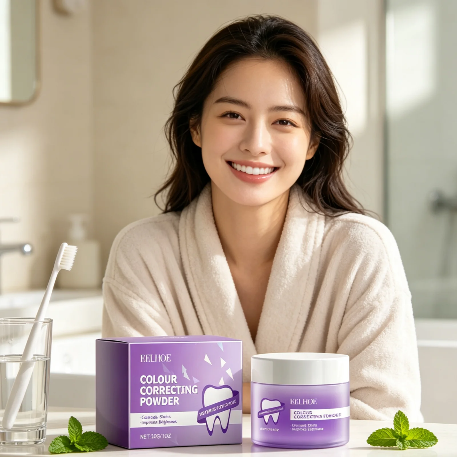 مسحوق تبييض الأسنان من EELHOE - مراجعة Teeth Whitening Xylitol وسعره