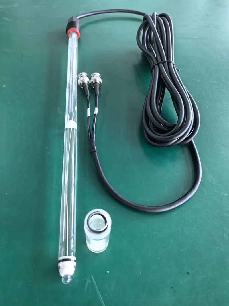 Lengthened Glass pH sensor long probe body customize length Double Liquid Junction electrode