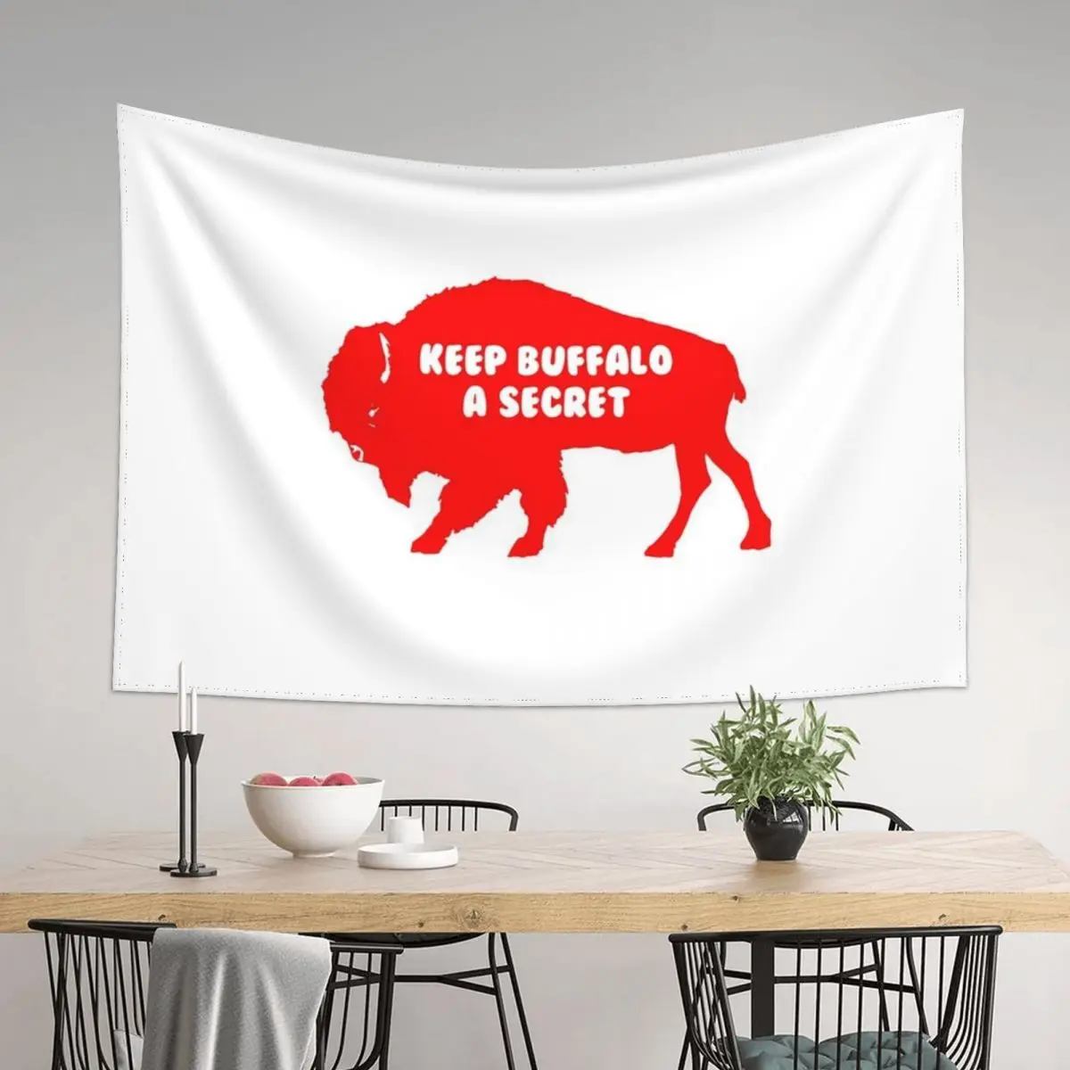 

Keep Buffalo a secret Tapestry Room Decoration Aesthetic Cute Room Decor Room Decor Aesthetic Custom Tapestry