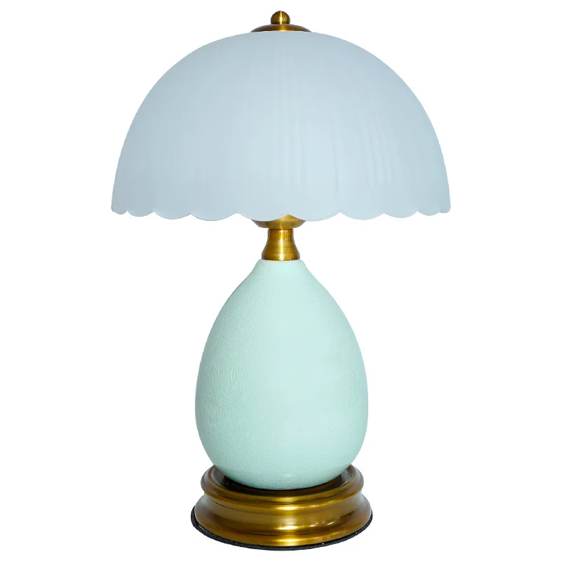 PYH retro ice crack desk lamp high-end bedroom bedside lamp dormitory desk study desk lamp light luxury creative