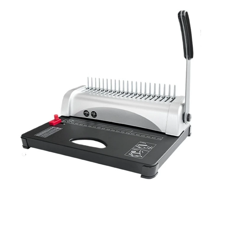

FOR 10 Hole Clamp Comb Stapler Binding Office Financial Ledger A4 Punching Punch Press Punch Machine