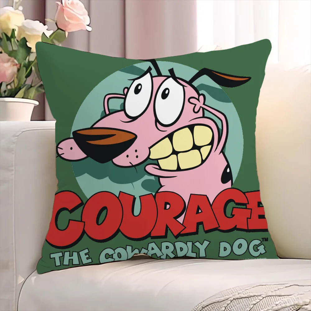 C-Courage the Cowardly Dog Home and Decoration Pilow Covers Personalized Gift Decorative Pillows for Sofa Cushions Cover Cushion