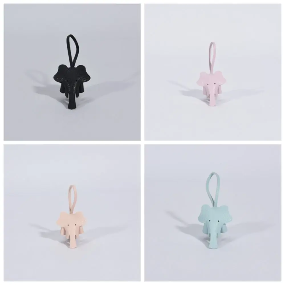 Soft Elephant Keychain Pendant Funny Creative Animal Key Ring Cute Hand Sewn Car Key Chain Accessories Luggage