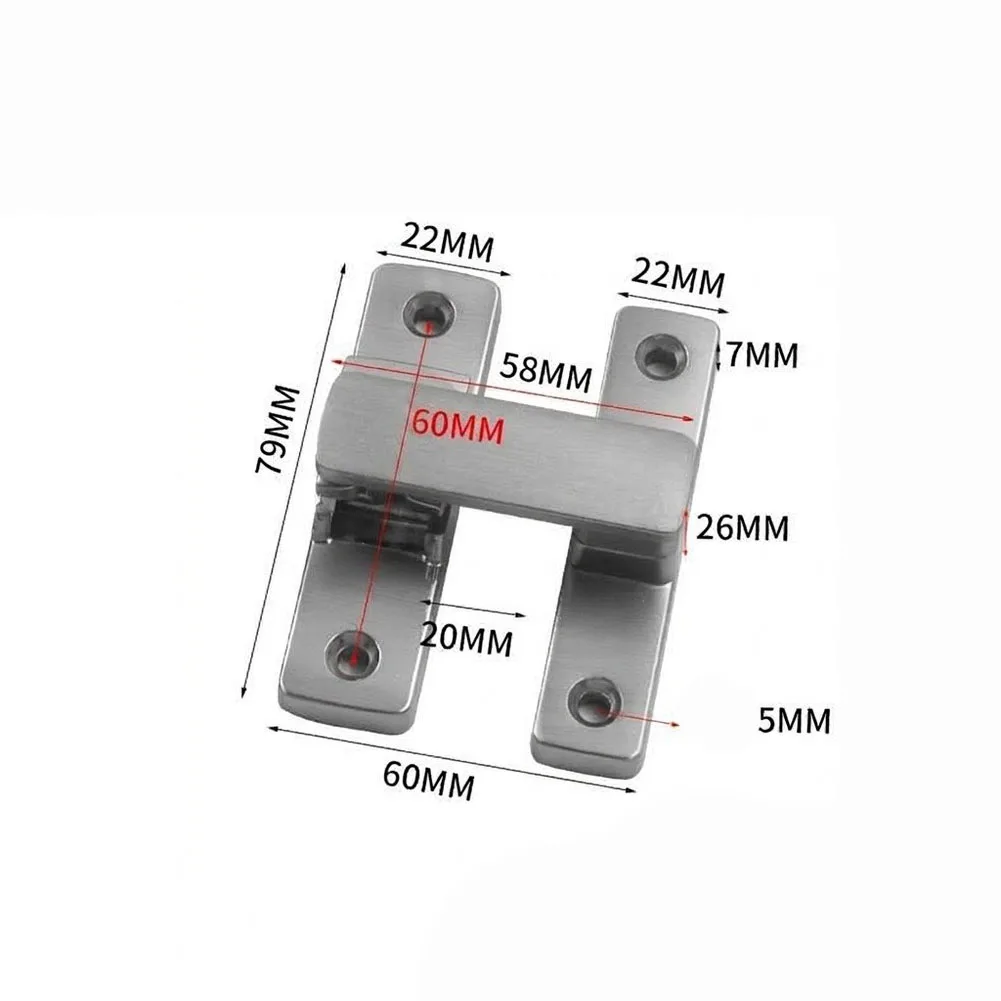 Pet Proof Latch Security Door Latch 90 And 180 Degree Locking Flexible Mounting Angles Space-saving Door Latch