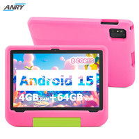 ANRY Kids Tablet Android 15 10.1 Inch CPU A523 2.0GHZ Octa-Core 4GB RAM 64GB ROM 5000Mah Dual Camera Tablets Children's Gifts