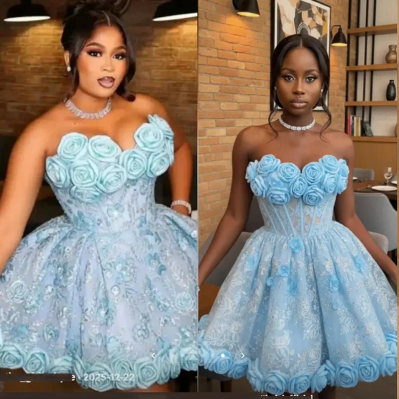 Sky Blue Floral Min…