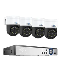 Hiseeu 8Ch 8Mp Poe Outdoors Dome Full Color Night Vision Human Detection Cctv Safety System 4K Ptz Ip Nvr Kit
