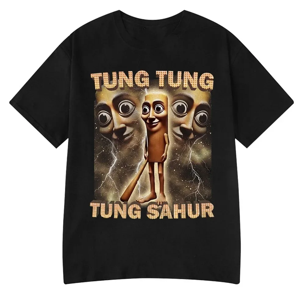 

Men Clothing Unisex Italian Brainrot Tralalero Tralala Tung Tung Tung Sahur Bombardiro Crocodilo Funny Meme T-Shirt Cotton Tees