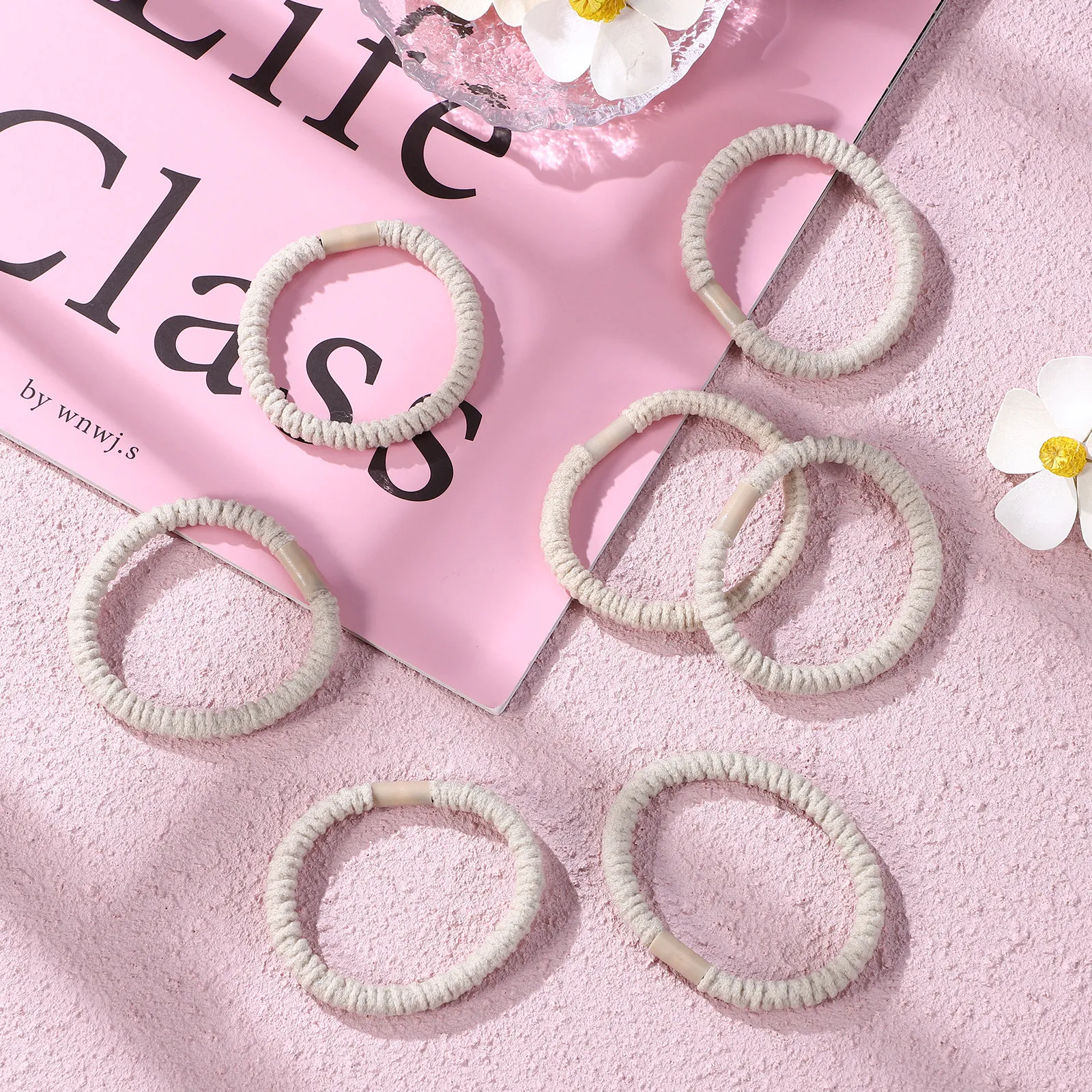 10Pcs Elastic Hair Tie for Women Stretchy Hair Bands No Snag No Breakage Secure Hold Ponytail Bun Braids Soft Comfortable
