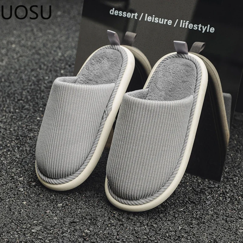 Couple Slippers Winter Slipper for Men Trendy All-match Explosive Style UOSU Men's Slippers Fashion Explosive Style New Shoes