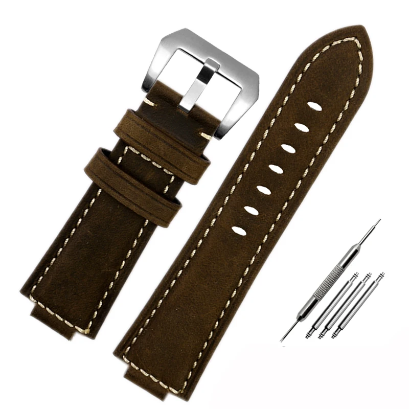 Vintage Frosted Genuine Cow Leather Watchband For Casio GM-110 GM-5600 DW5600 DW-5600 GA2100/2110 Watch Band Bracelet Strap 16mm