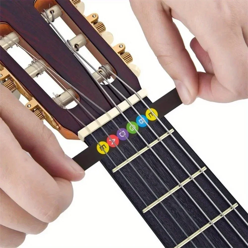 1 Set of 12pcs Guitar Scale Stickers, Guitar Fingerboard Stickers, Beginner's Instrument Label Stickers, Folk Guitar Scale Paper