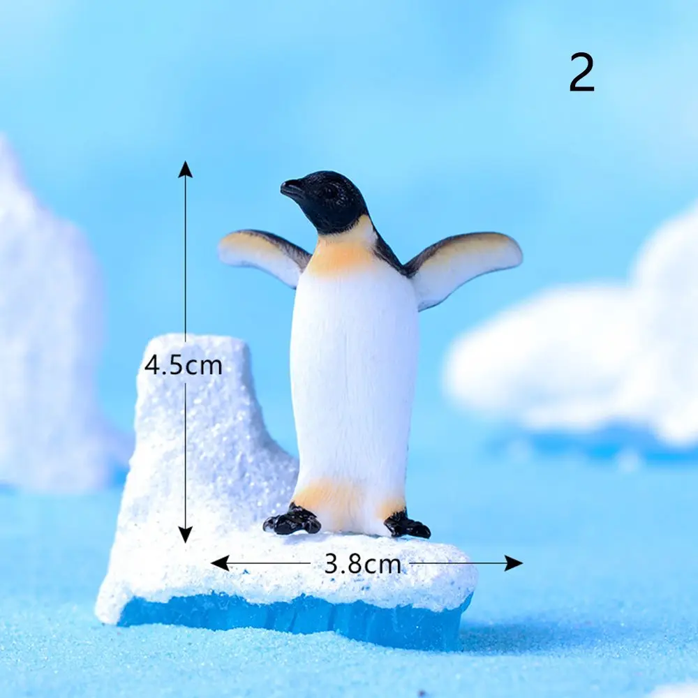 DIY Craft Mini Animal Statue Home Decor Micro Iceberg Series Figurine Resin Ornaments Handcraft