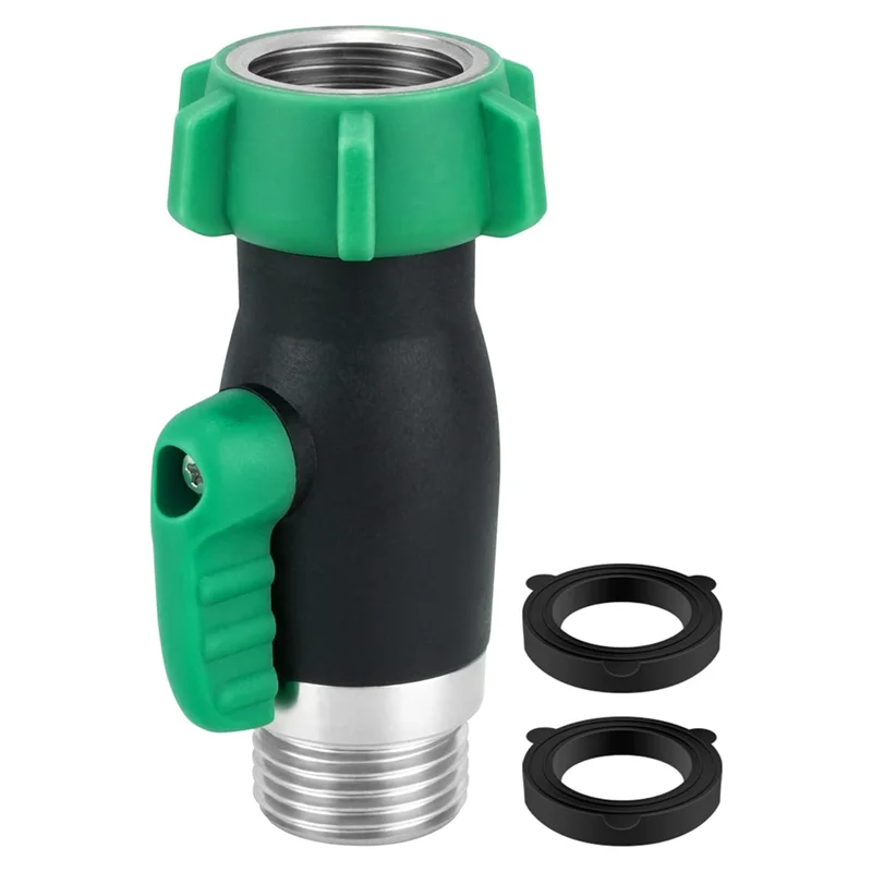 

A95I-304 Stainless Steel Garden Hose Shut-Off Valv, 3/4'' Full Flow Garden Hose Ball Valve With 360 Degree Rotatable Swivel 180D