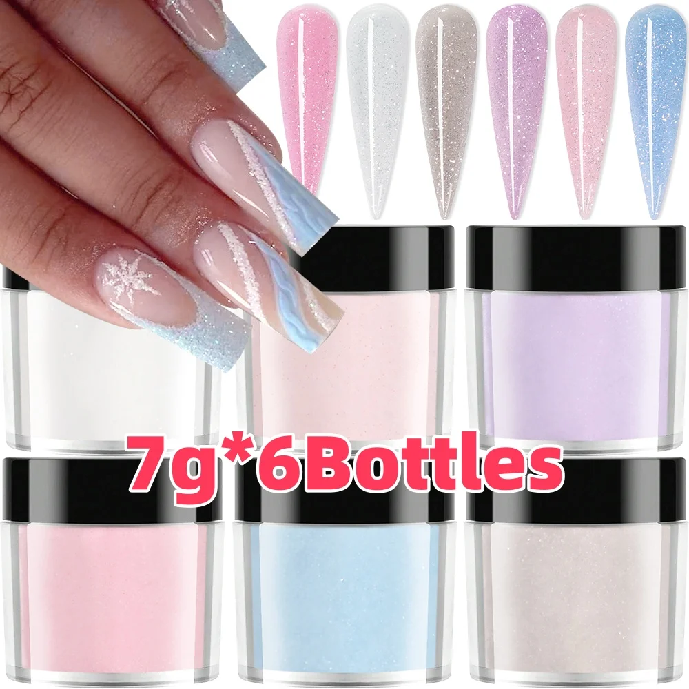50g/100g Bulk Nude Nail Acrylpulver, 4 In1 Solid Colors Kristallpulver Verlängerung/Tauchen/Gravur Acryl Monomer Großhandel