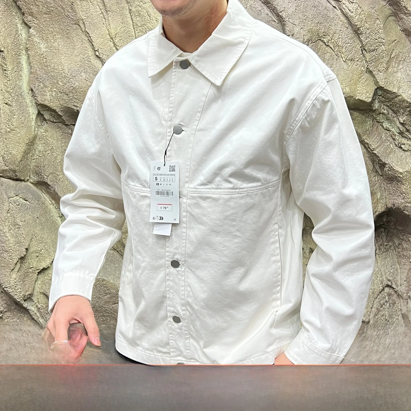 

Мужская куртка свободного кроя Waed из чистого хлопка Long Sve, дышащая повседневная осенняя рабочая одежда Faion Sle