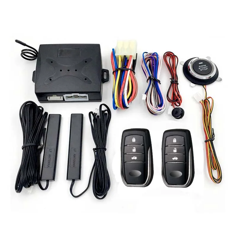 

GA-01 Universal Car Keyless Entry System Auto Alarm With Push Start Stop Button Automatic Central Lock Unlock PKE Device