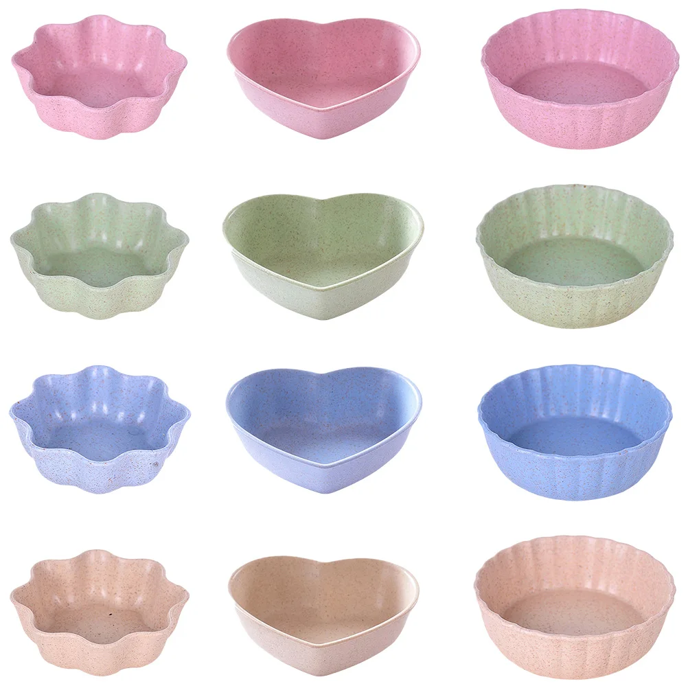 

Modern Seasoning Dishes Lightweight Sauce Bowls Household Dipping Dish Practical Decorative Tableware Bright Colors Flower